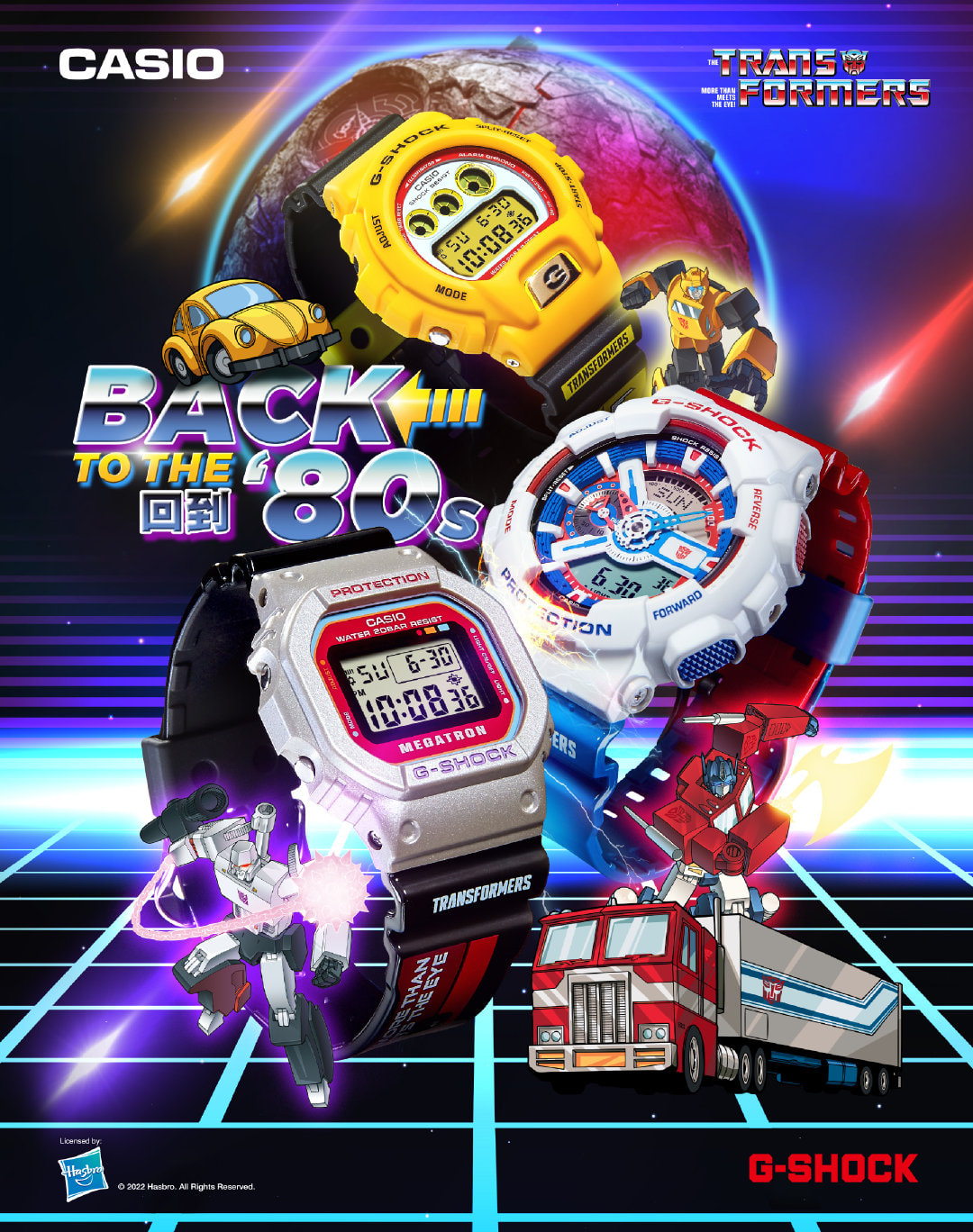 【保存版】 Casio G-Shock Official Watches 80s the to Back Transformers 特撮
